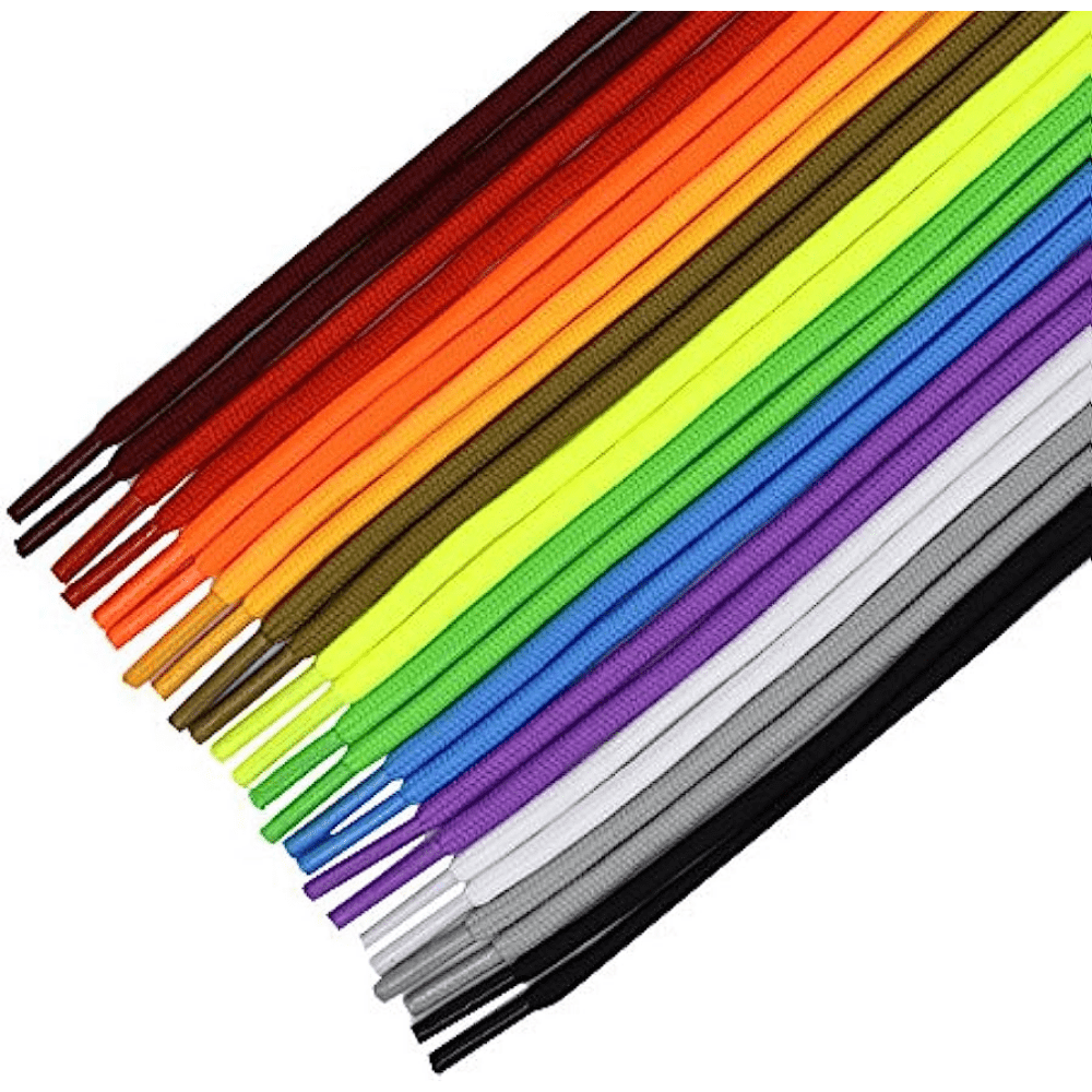  lasenersm 12 pares de cordones planos de colores surtidos  cordones para zapatos deportivos botas zapatillas patines : Ropa, Zapatos y  Joyería