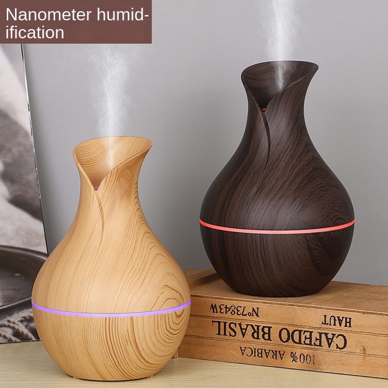 Portable Wood Grain Aromatherapy Diffuser Ultrasonic - Temu