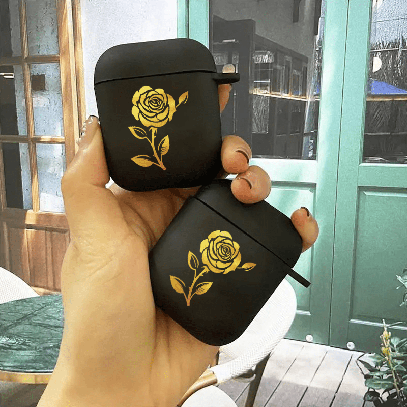 

Golden Flower Graphic Earphone Case For Apple Airpods1/2, Airpods3, Airpods Pro, Airpods Pro (2nd Generation) Good Quality And Durable Protective Earphone Case As A Nice Small Gift For Man/woman