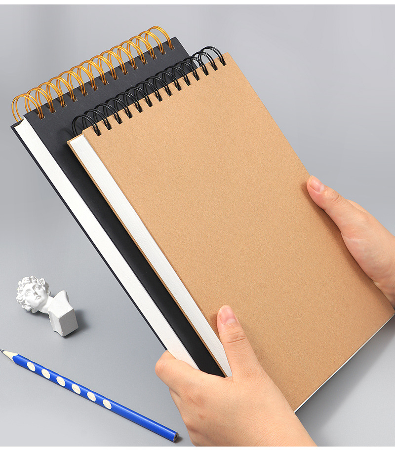 2Pcs Professional Drawing Sketchbook 8.5*11Inch 110 Pages Blank Inner Page  Coil Notebook Suitable for