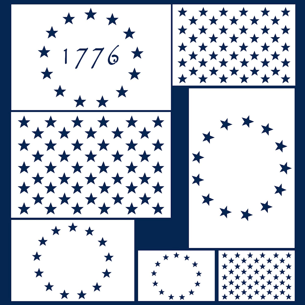 1pc, Twinkle Star Stencil (30 X 21cm/11.8 X 8.2inch) - Reusable Star  Stencils For Painting On Walls, Wood, Canvas, Tiles, Fabric And Furniture -  Large