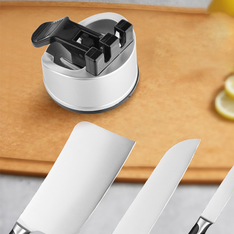 Household kitchen knife sharpener with suction cup sharpener tool sharpener whetstone  suction cup positioning knife (Pack
