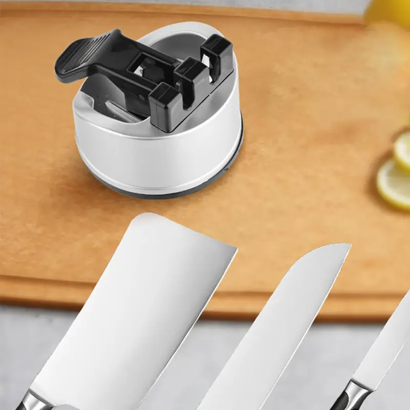 Suction Cup Whetstone Kitchen Knife Sharpener Easy And Safe To Sharpens  Househeld Stone Knives Sharpening with