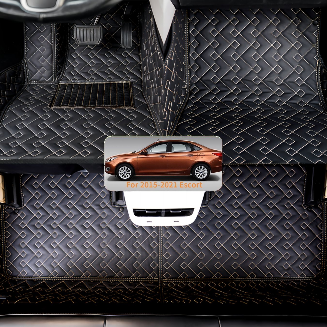  Tapis de Sol Couverture Tapis D'automobile pour Ford