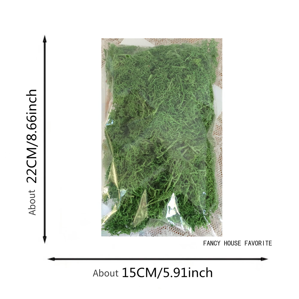 BYHER Hierba verde falsa de musgo artificial para centros de mesa, hogar,  cocina, decoración de jardín (3.5 onzas, fresco)