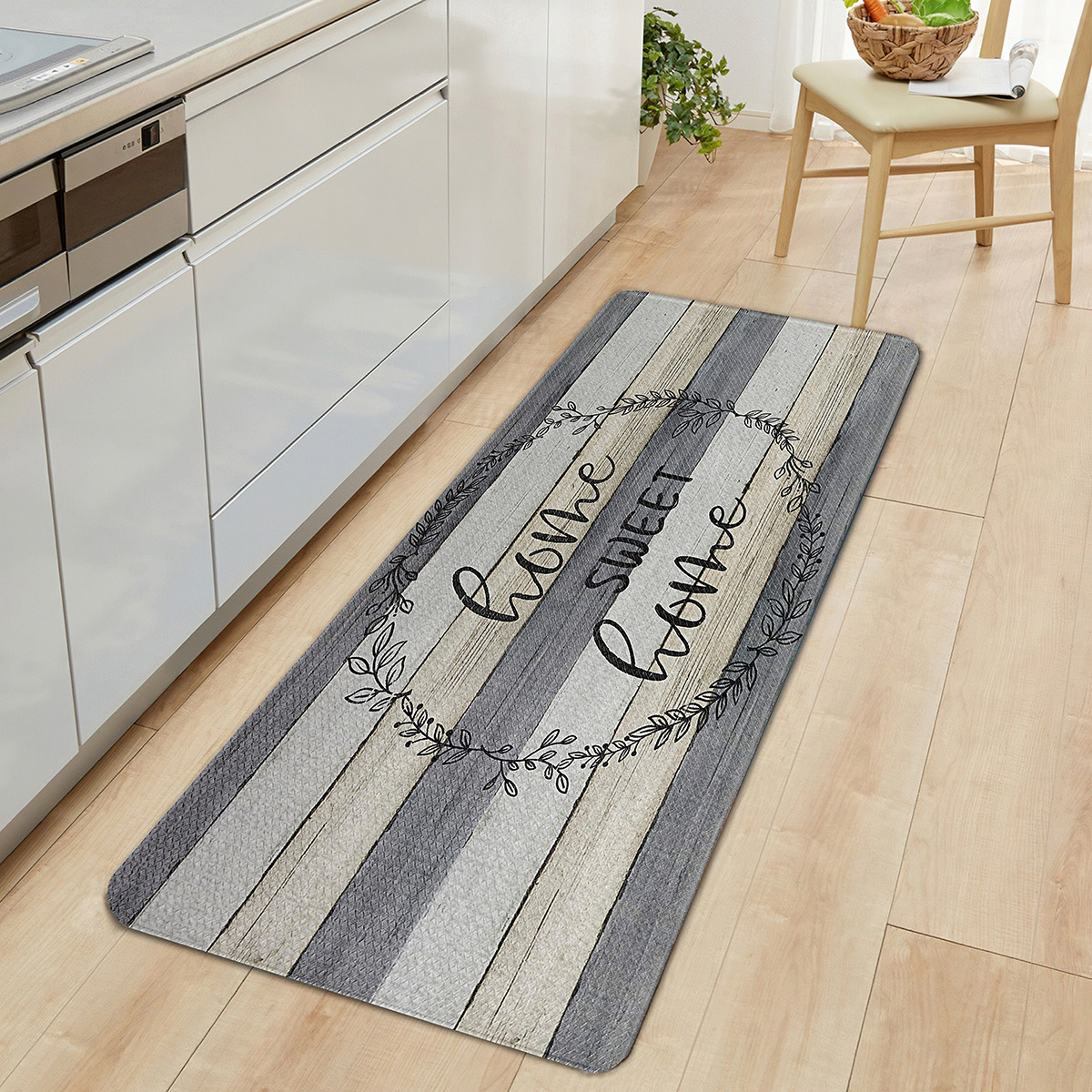 1PC Gris Madera Impresión Estera De Piso Para Cocina,Decoración De Moda  Moderna Alfombra Para Dormitorio,Corredor De Hogar Prevención De Caídas  Alfombra Suave,Letra Combinación Interior Bienvenida Mat,Runner Rug,  Bedside Rug,15.75x47.24inch - Temu