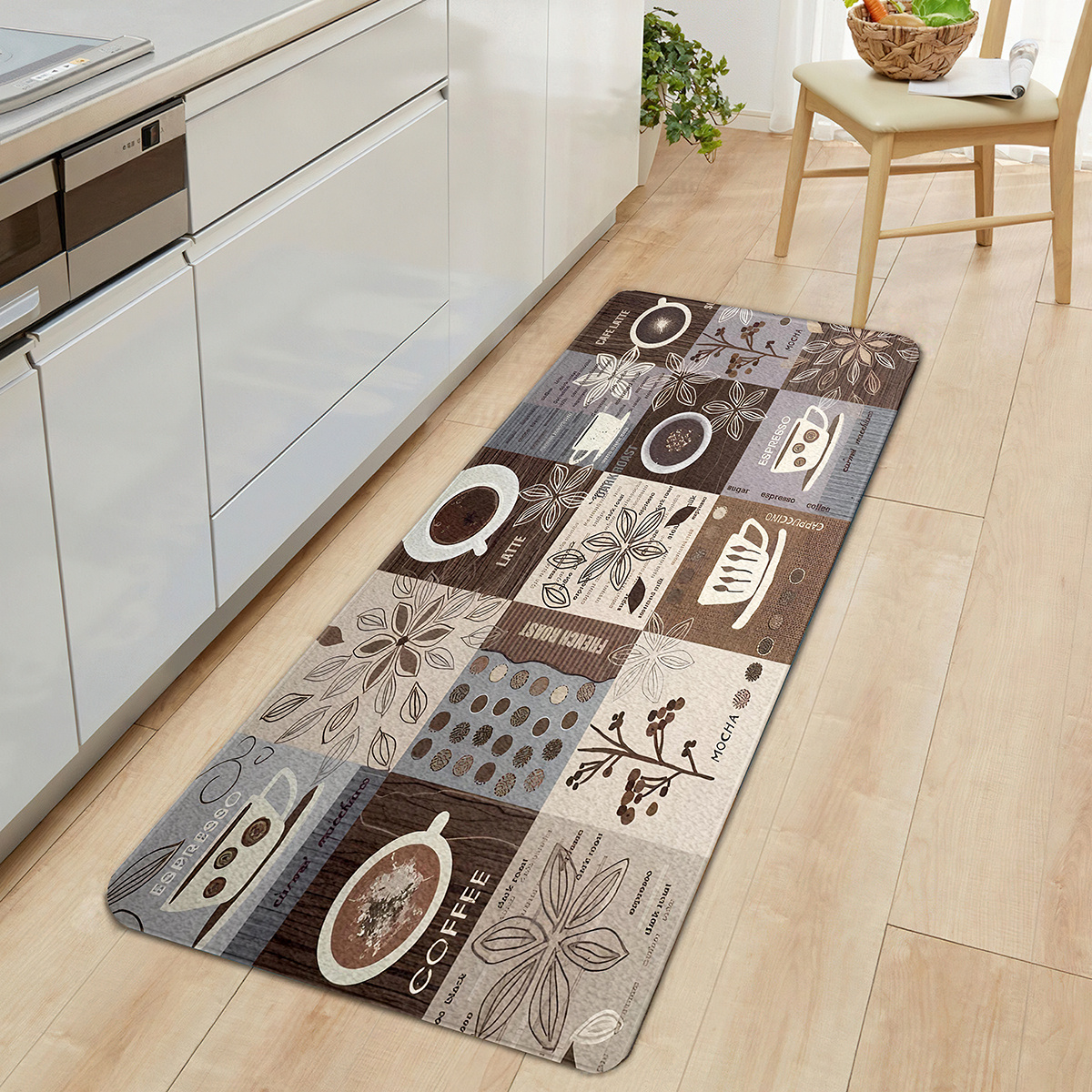 Boho Anti Fatigue Kitchen Rugs, Vintage Absorbent Non Slip Cushioned Rugs,  Stain Resistant Waterproof Floor Mat, Comfort Standing Mats, Living Room  Bedroom Bathroom Kitchen Sink Laundry Office Area Rugs Runner, Home Decor 