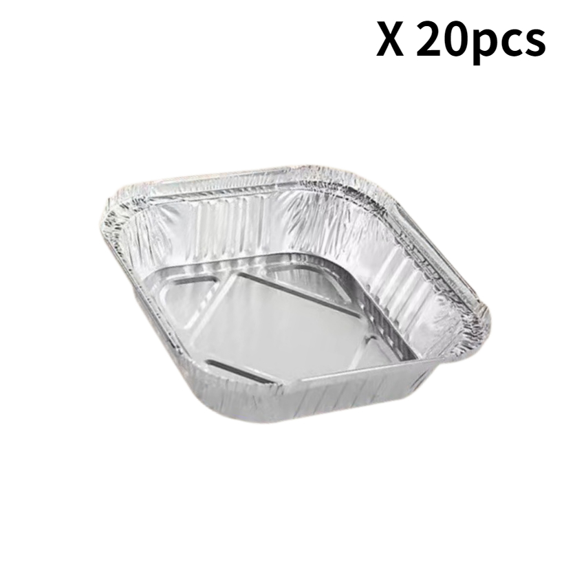 Aluminum Pans Cookie Sheet Baking Pans, Disposable Aluminum Foil Trays  -Durable Nonstick Baking Sheets,for Picnic or Taking Food on A Day Trip  50PCS 