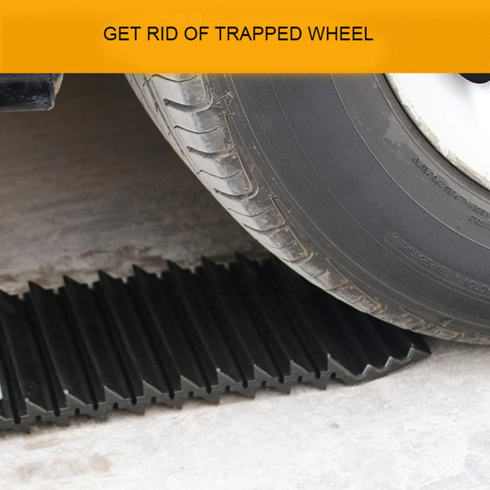 2pcs Car Wheel Anti Skid Pad Plate Plastic Auto Traction Mat Tire Grip Aid