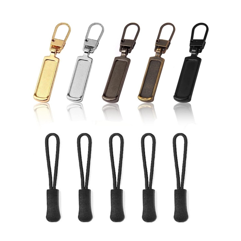  Zipper Pulls Tab Replacement Luggage Zipper Pull Extension  Backpack Zippers Tags Handle Mend Fixer Repair for Suitcase