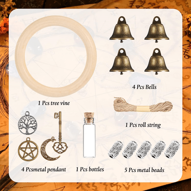 Witch Bells Diy Kit For Door Knob For Protection Hanging - Temu