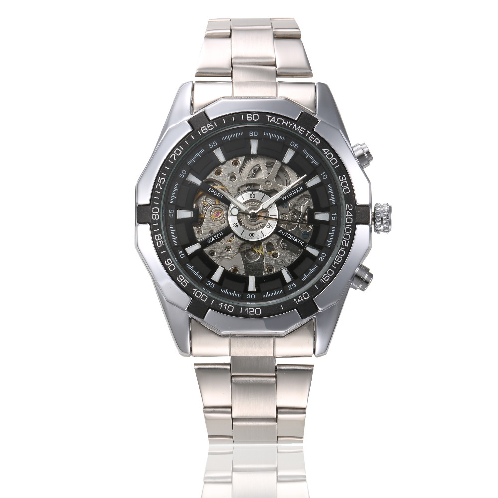 Reloj stainless cheap steel back deportivo