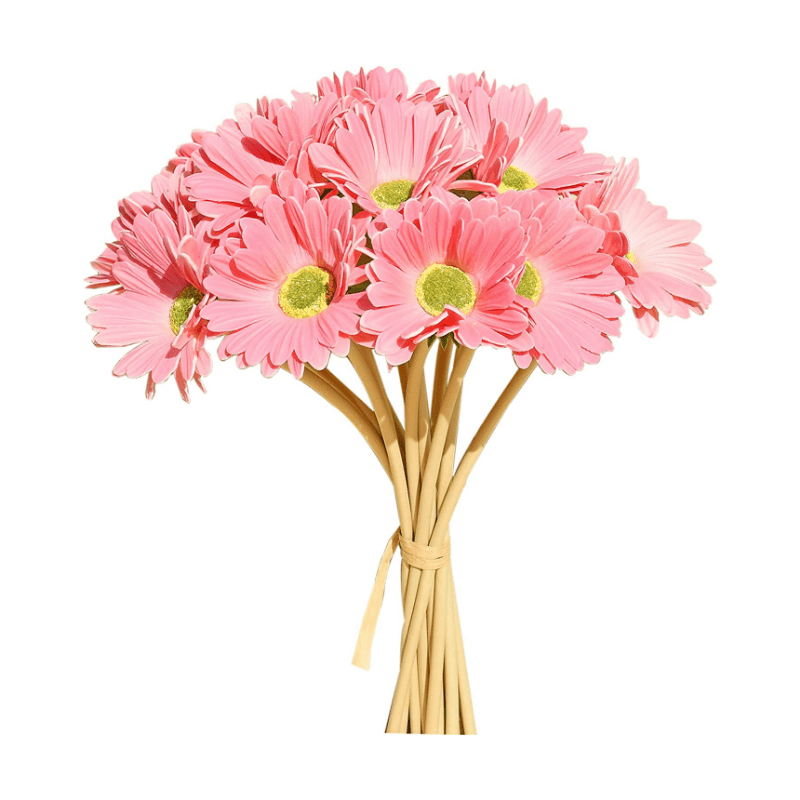 Blush Pink Faux Daisy Artificial Flowers  10 Tall x 3.5 bloom (1 stem) 