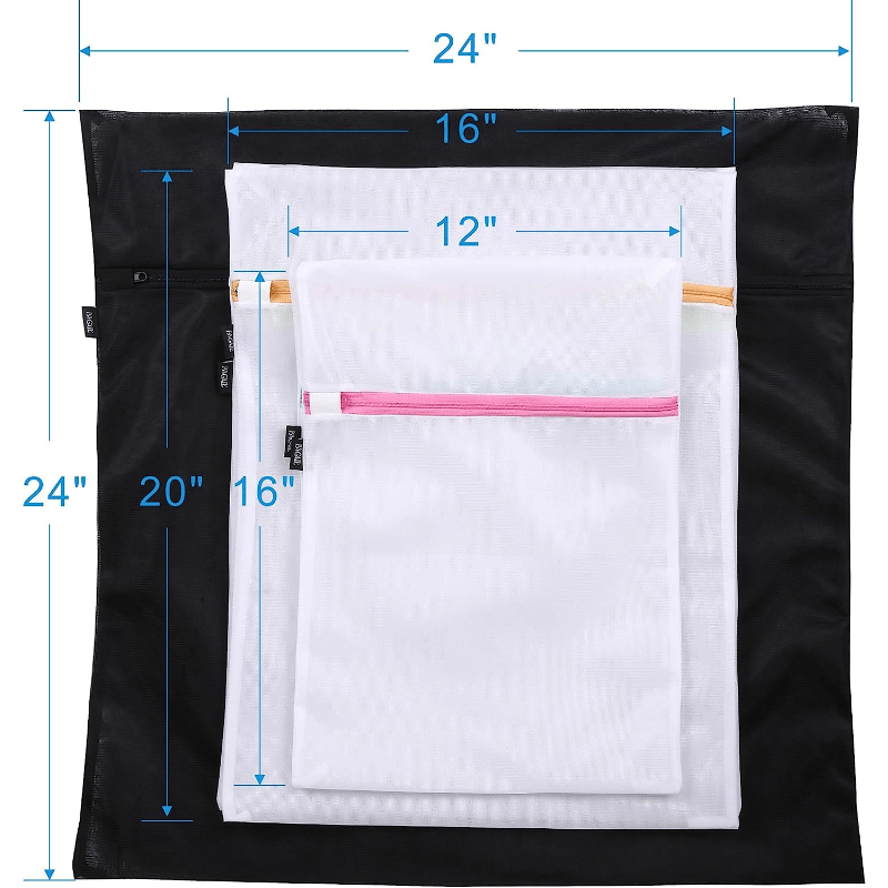 BAGAIL Laundry Bag Mesh Bra Wash Bag for Intimates Lingerie and Delicates  with Premium Zipper (4 Set)