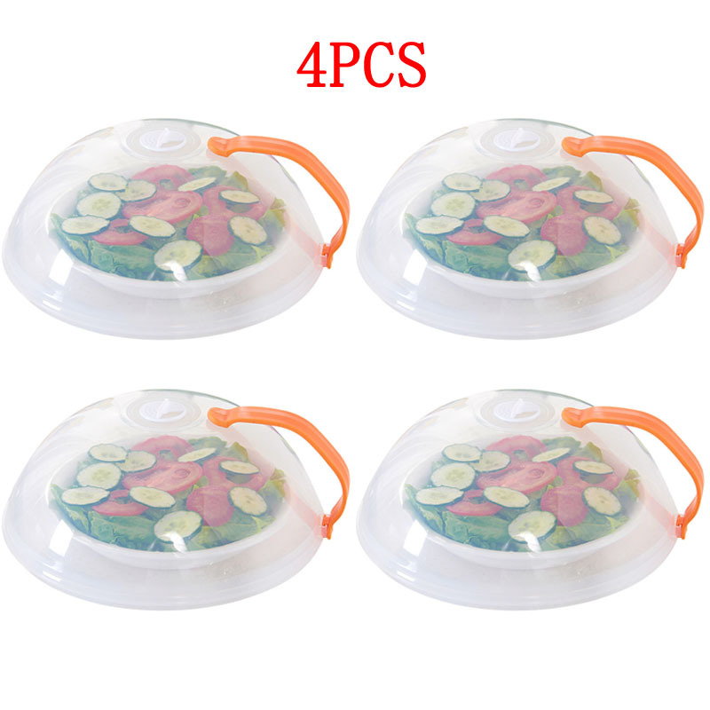 Microwave Food Cover High-Temperature Anti-Sputtering With Handle Heat  Resistant Lid For Microwave Fresh-Keeping Cover