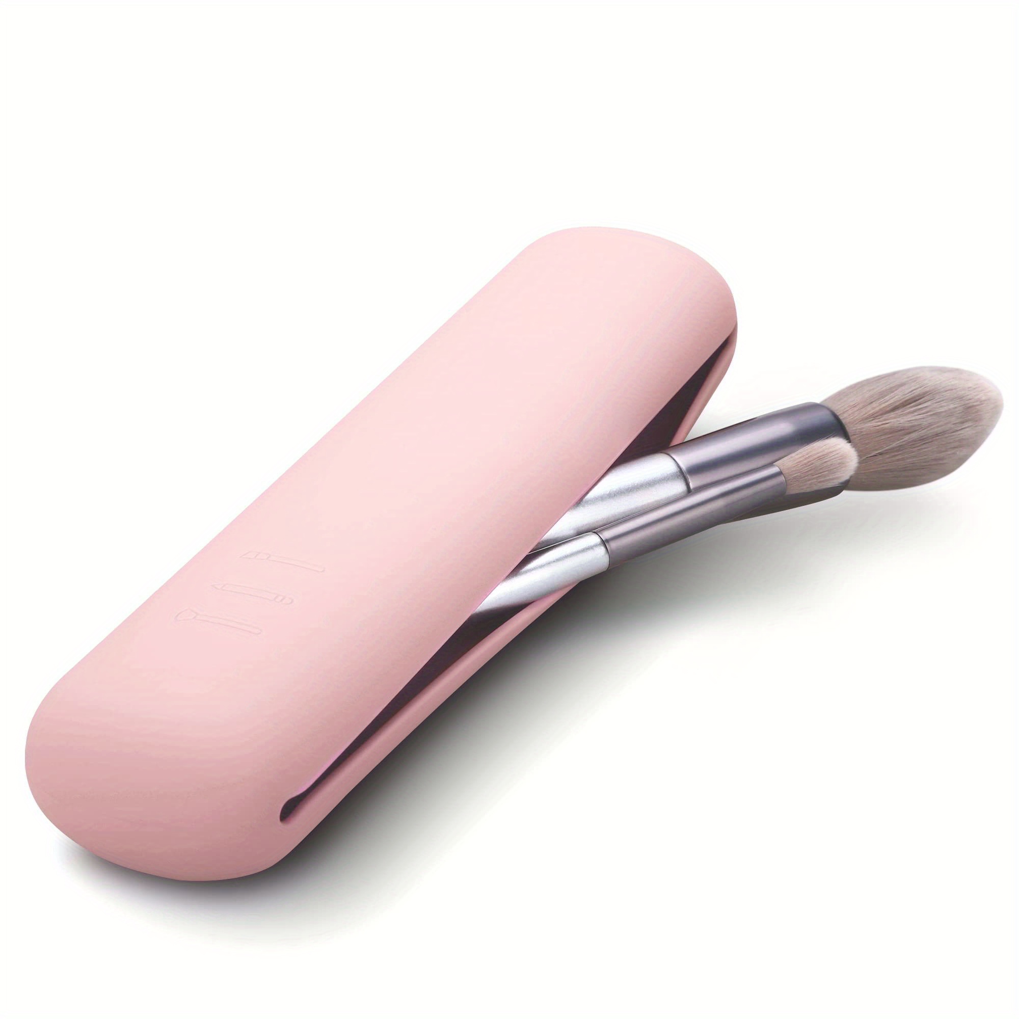 Travel Makeup Brush Holder Portable Modern Silicone Makeup - Temu