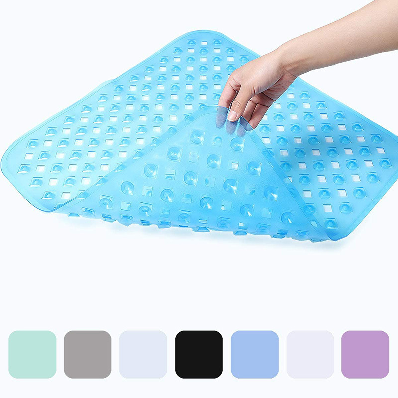 Shower Mat, Non Slip Massage Silicone Mats with Suction Cups