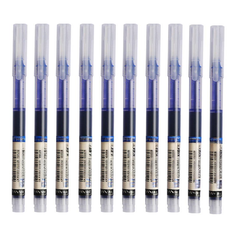 Muji - Set di penne con inchiostro gel, 0,5 mm, 6 pezzi, colore: nero :  : Cancelleria e prodotti per ufficio