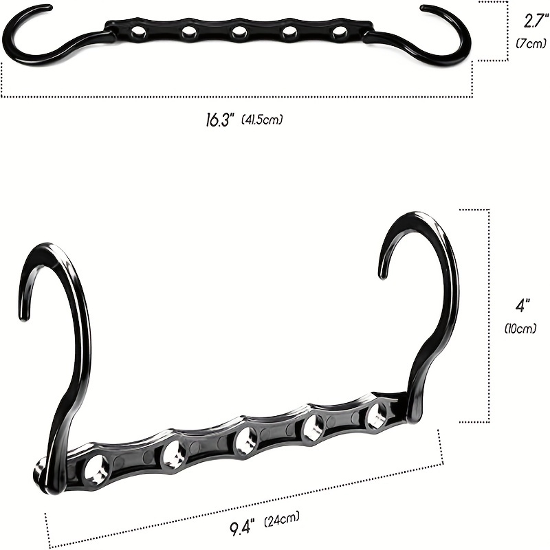 6 Pack Magic Hangers Économiseurs D'espace Cintres Organisateur De Cintres  Pour Économiser De L'espace Dans Le Placard Cintres Multiples En Plastique