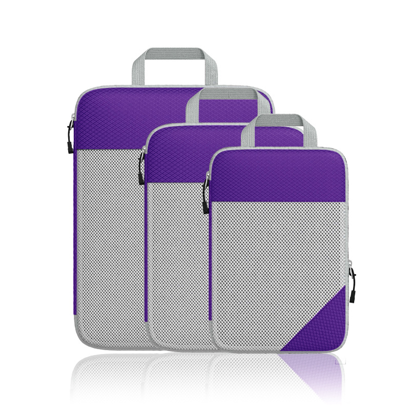 8 Piece Packing Cubes & Luggage Organizer - Purple Hood Adventures