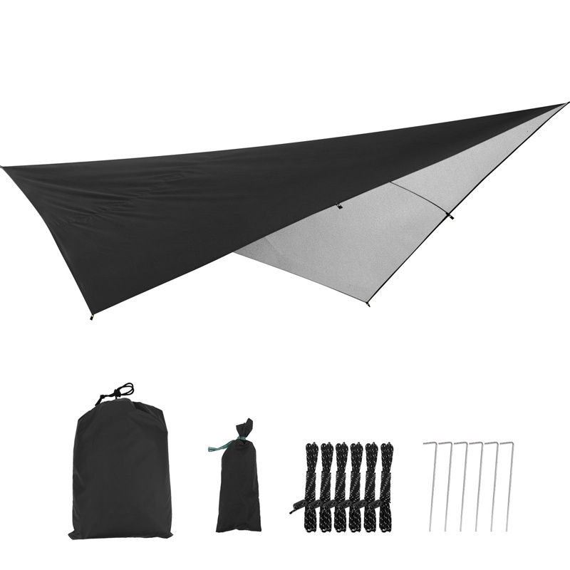 1pc Durable Waterproof Hammock Tent Tarp Camping Backpacking Provides Sun  Shade Rain Protection Versatile Outdoor Canopy Awning 290x290cm - Sports &  Outdoors - Temu
