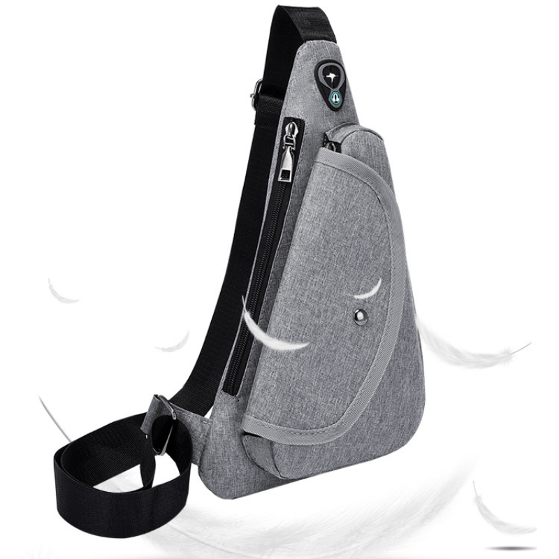 Men's Leather Crossbody Bag Anti-theft Chest Bag Multifunctional Shoulder  Bag Hiking Running Cycling Travel Messenger Bag - Temu