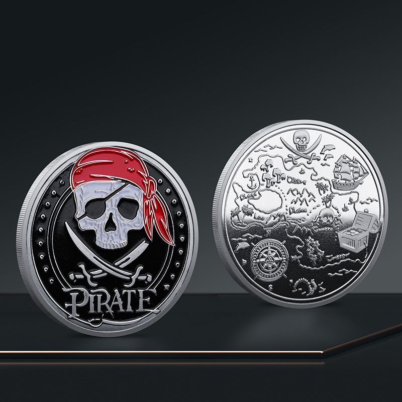1pc Pirate Souvenir Coin Collection, Inspirational Gift, Creative Small  Gift, Holiday Accessory, Birthday Party Supplies, Birthday Gift, Art Craft  Orn