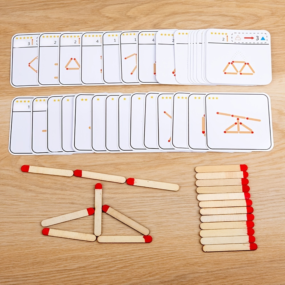 Jogo de tabuleiro de quebra-cabeça de madeira Montessori para crianças,  quebra