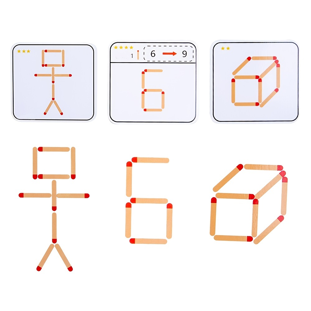 Montessori Jogos Puzzles Jogo para Crianças, Brinquedos de Madeira,  Matemática, Geometria, Jogo de Tabuleiro, Pensar, Combinar, Lógica,  Treinar, Educacional, DIY