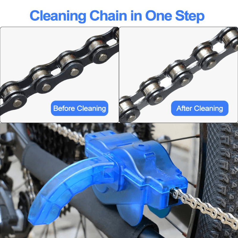 Motorcycle Chain Clean Brush Kit Bicycle Gear Maintenance Cleaner