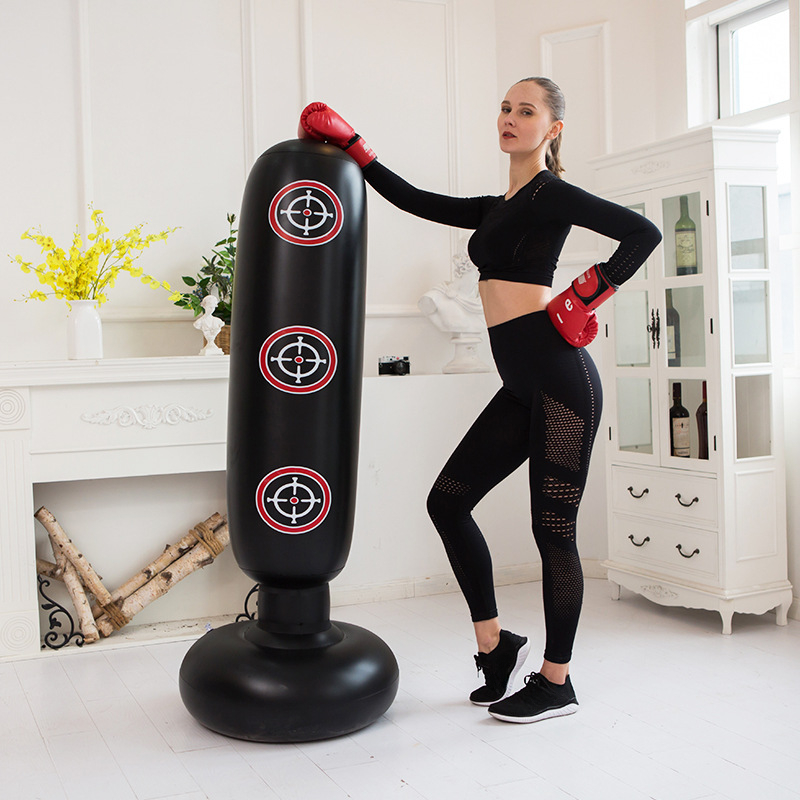 Popular Columna Boxeo Vertical Inflable Fitness Adultos Saco - Temu