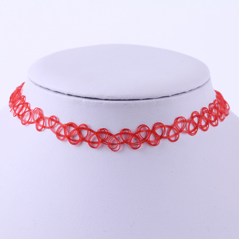 Fishing Line Elastic Choker Necklace Stretch Tattoo - Temu