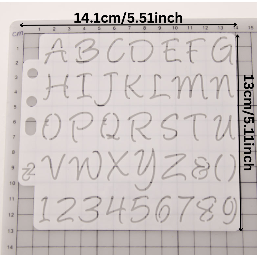 Alphabet Letters Diy Layering Stencils Painting Scrapbook - Temu