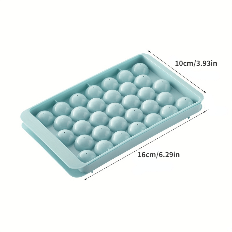 Plastic Ice Cube Tray Round 33 Grid Mini Circle Making Sphere Ball