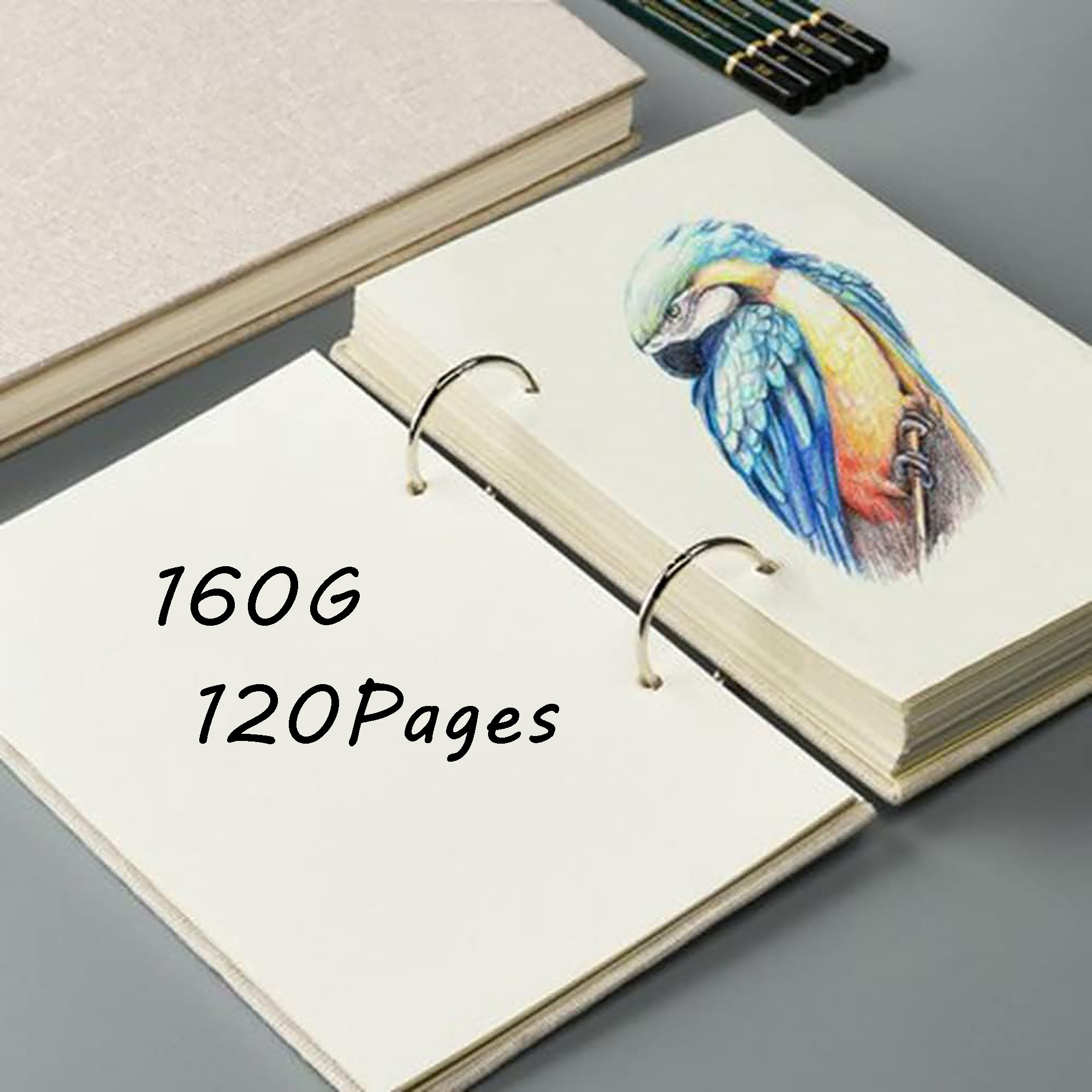 20K Square Sketchbook Thickened Blank Paper Student Graffiti Color Lead  Comic Picture Book Four Famous Painting