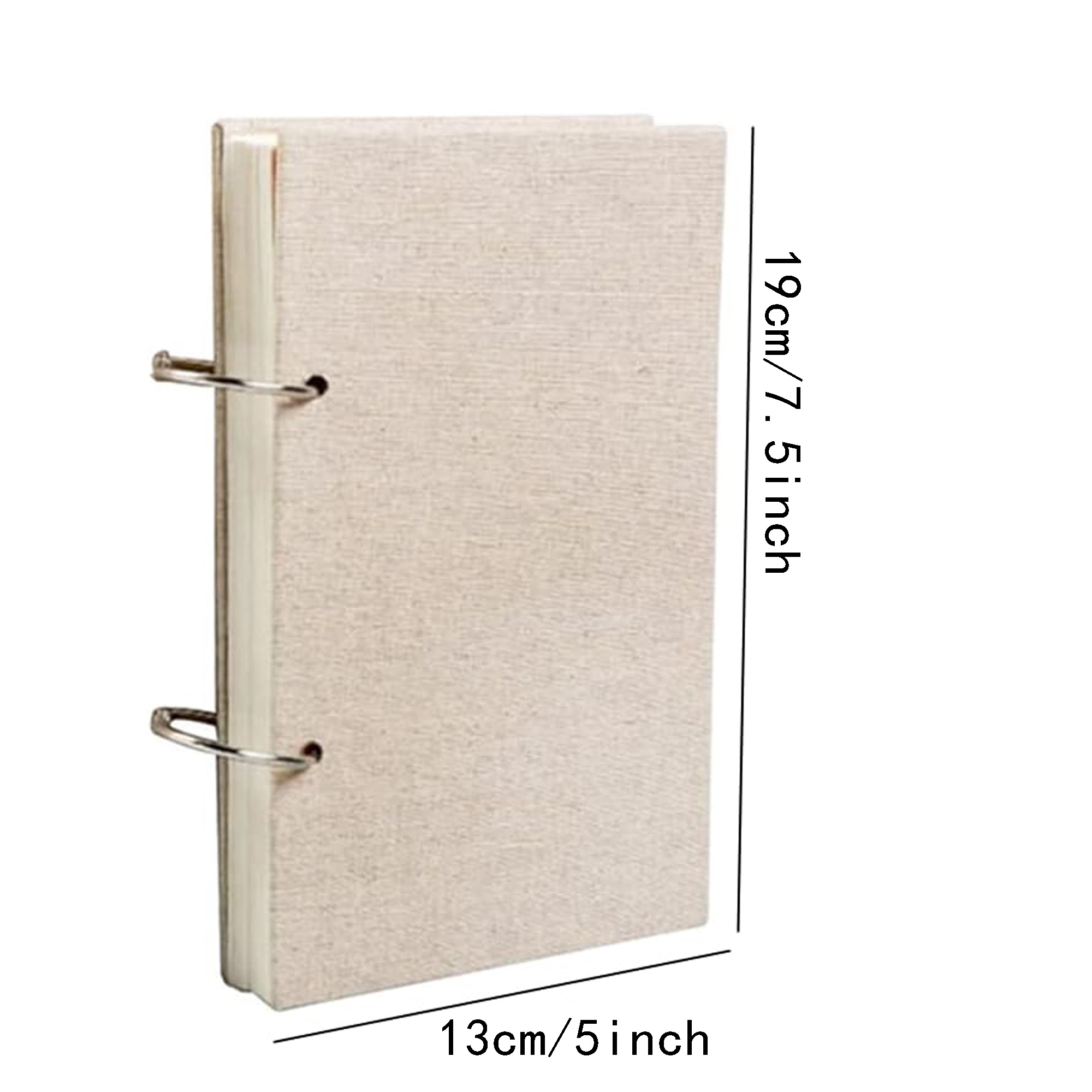 32K/16K Blank Thick Paper Sketchbook Linen Cover Loose-leaf