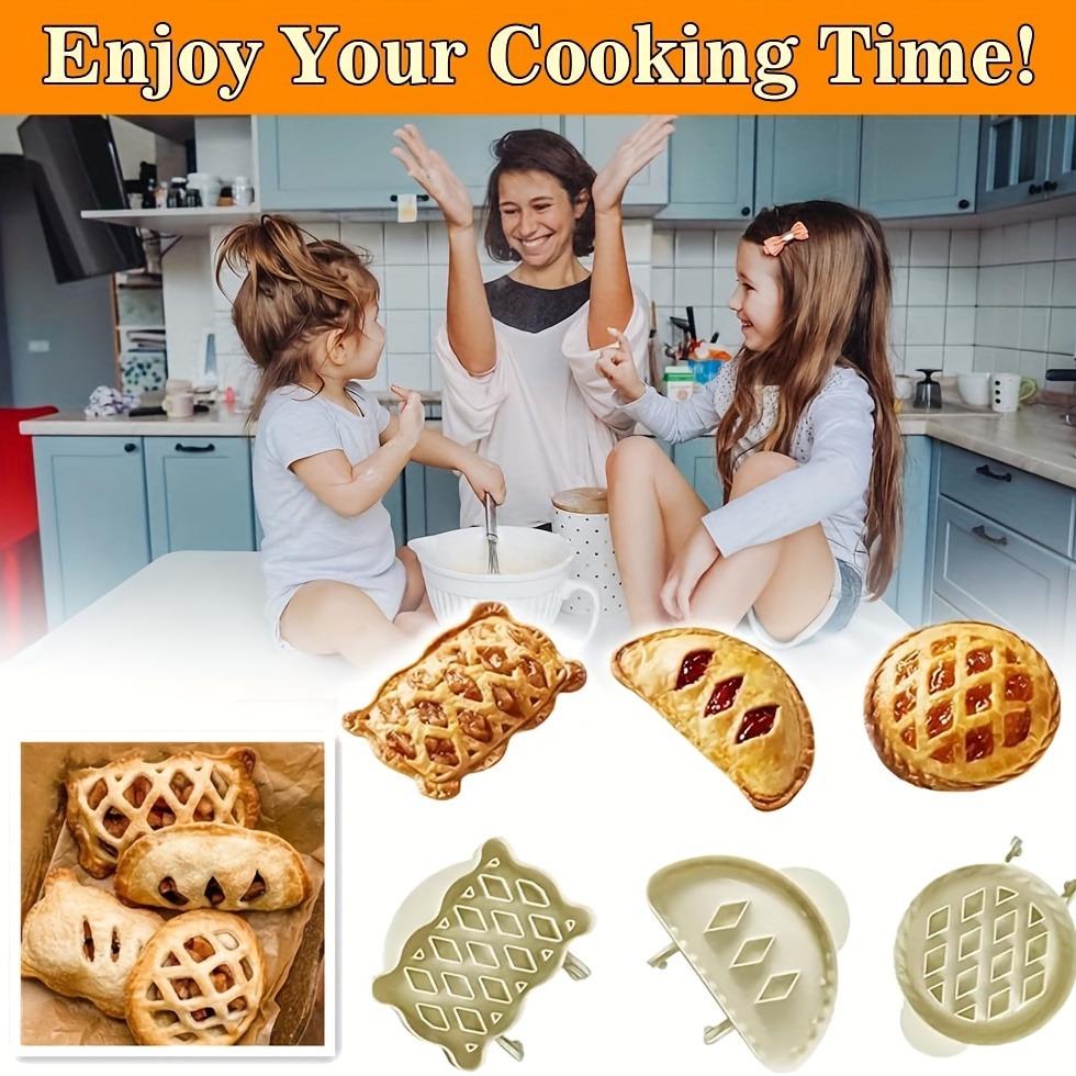 1/3 Pcs Mini Pie Maker Hand Pocket Pies Mold Lattice Pie Top