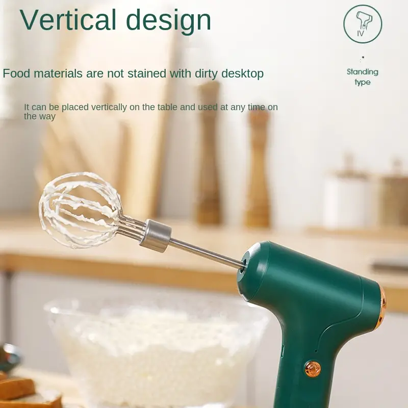 1set two headed electric mixer with egg white and cream sticks perfect for baking and cooking  kitchen tool for school and home details 1