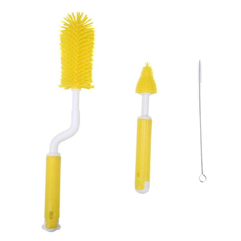 3pcs Baby Bottle Brush Set for Cleaning Bottles & Pacifiers