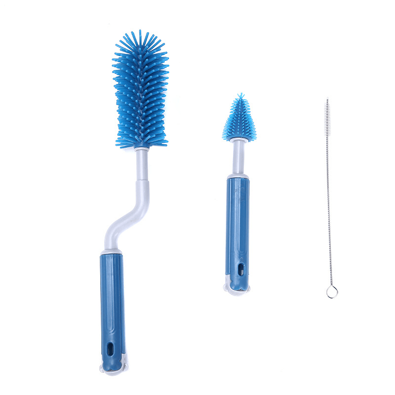 3pcs Baby Bottle Brush Set for Cleaning Bottles & Pacifiers