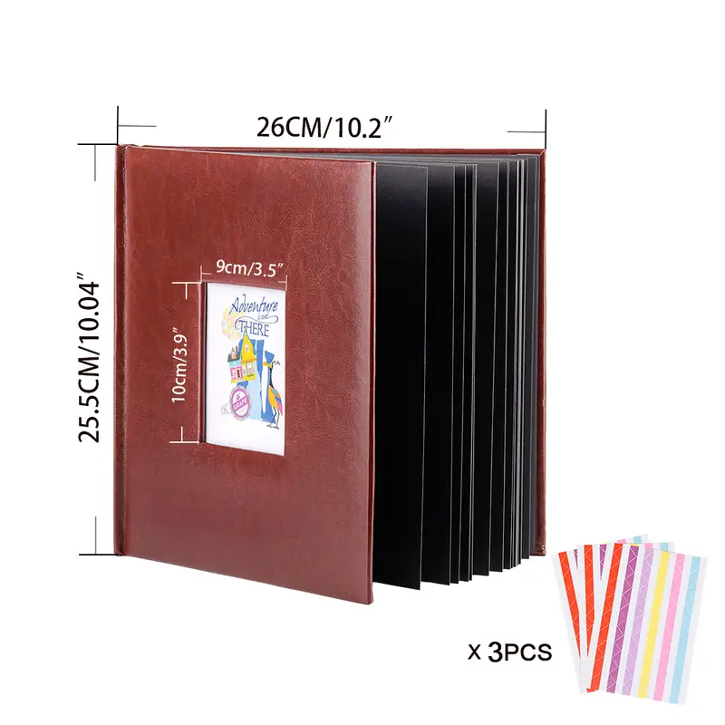 Extra Large Capacity Leather Photo Album Holds Horizontal - Temu