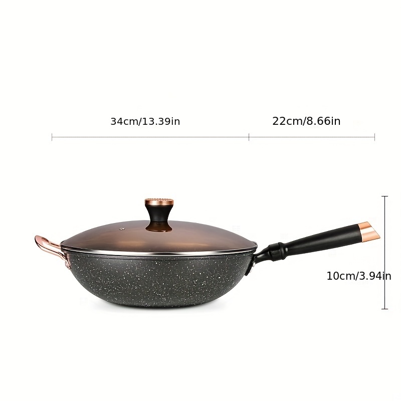 1pc Woks Sartenes Saltear Sartén Hierro Fundido - Temu Chile