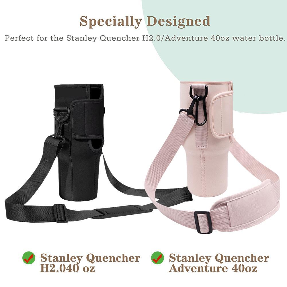 Portable Water Bottle Carrier Bag With Adjustable Shoulder Strap