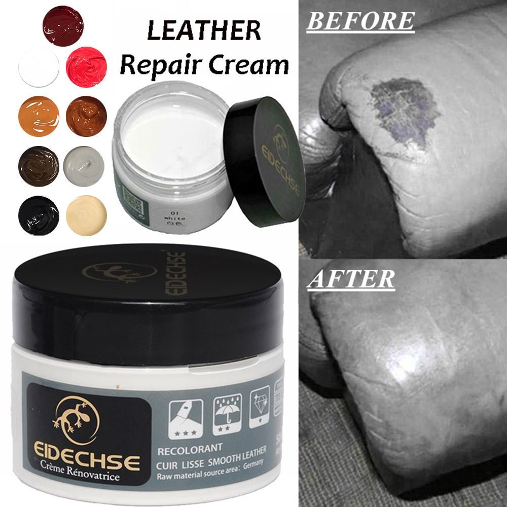 Reconditioning Leather Cream Leather Holes Scratch Cracks Rips Restoration  Vinyl Repair Kit For Car Seat Sofa