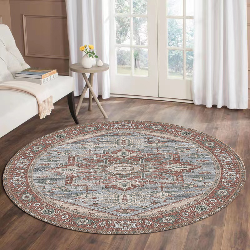 Persian Vintage Round Area Rugs Round Distressed Oriental Temu