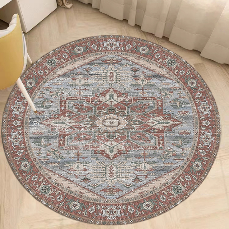Persian Vintage Round Area Rugs Round Distressed Oriental Temu