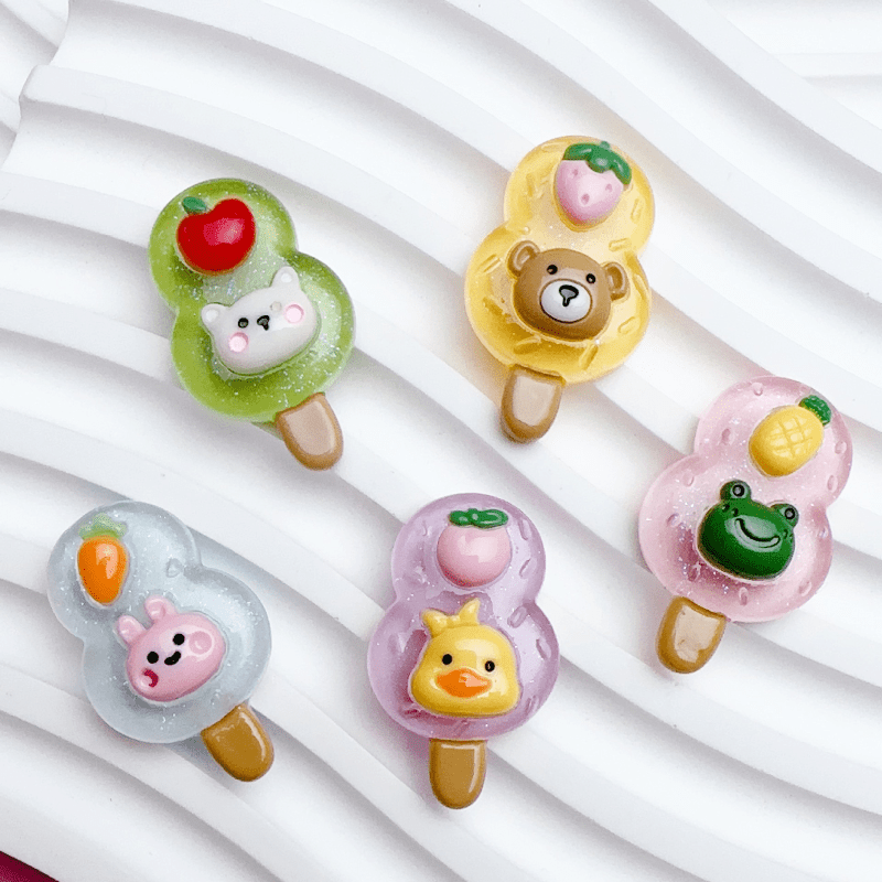 Diy Resin Cartoon Series Fruit Ice Cream Resin Accessories For Phone Case  Water Cup Hairpin Wall Diy Cream Glue Material Making Children's Toy  Artwork - Temu