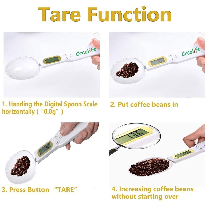 1pc Electronic Measuring Spoon Scale 500g 0.1g, LCD Display