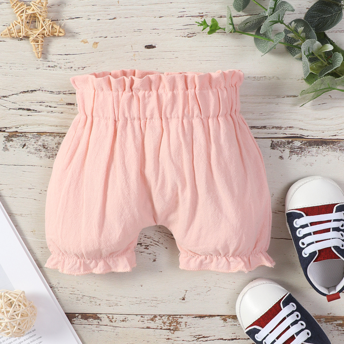 Baby hot sale ruffle shorts