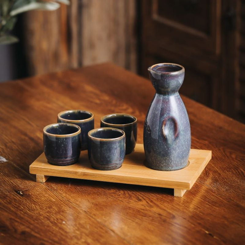 Japanese Style Wooden Tea Cup (Set of 2)